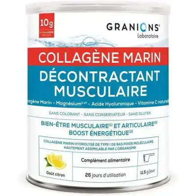 Granions Décontractant Musculaire Collagène Marin Poudre Pot/300g à Cholet