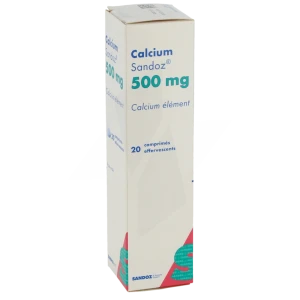 Calcium Sandoz 500 Mg, Comprimé Effervescent