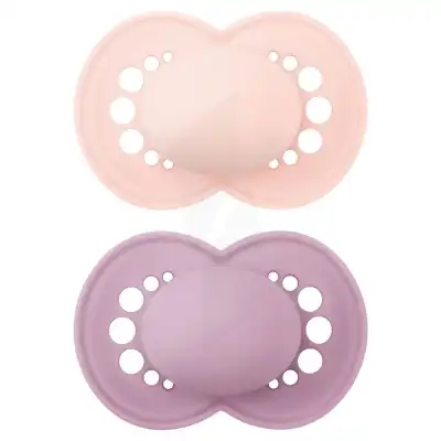 Mam Couleurs Et Nature Sucette Silicone 6mois+ Unie B/2+boite StÉrilisation à VILLERS-LE-LAC
