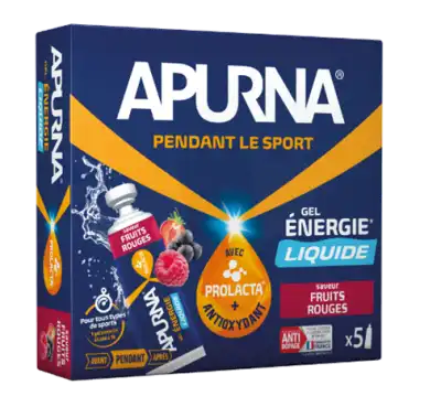 Apurna Gel Liquide énergie Fruits Rouges 5t/35g à BIGANOS