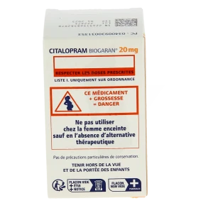 Citalopram Biogaran 20 Mg, Comprimé Pelliculé Sécable
