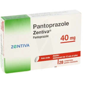Pantoprazole Zentiva 40 Mg, Comprimé Gastro-résistant