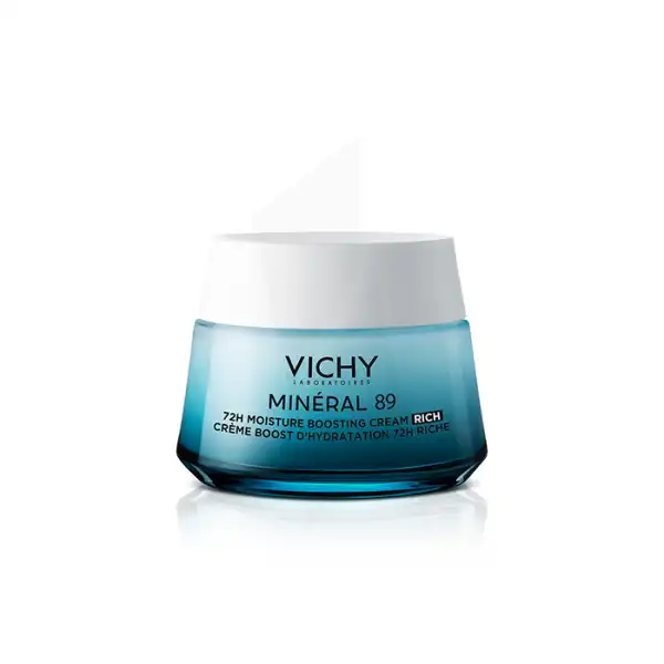 Vichy Minéral 89 Minéral 89 Crème Riche Boost D'hydratation 72h Peaux Sèches Pot/50ml