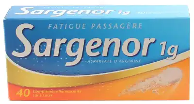 SARGENOR SANS SUCRE 1 g, comprimé effervescent 2T/20 (40)