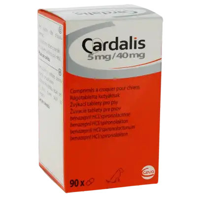 CARDALIS 5 MG/ 40 MG COMPRIMES A CROQUER POUR CHIENS, Comprimé