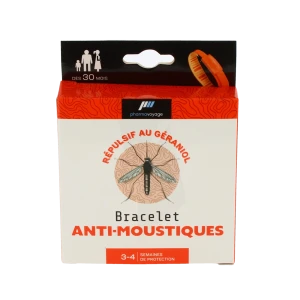 Pharmavoyage Bracelet Anti-moustiques Orange