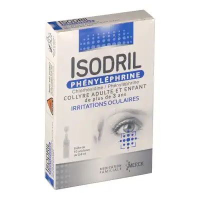 ISODRIL PHENYLEPHRINE, collyre en récipient unidose