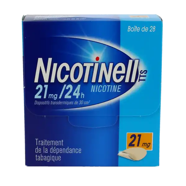 Nicotinell Tts 21 Mg/24 H, Dispositif Transdermique