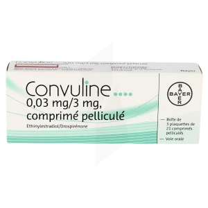 Convuline 0,03 Mg/3 Mg, Comprimé Pelliculé