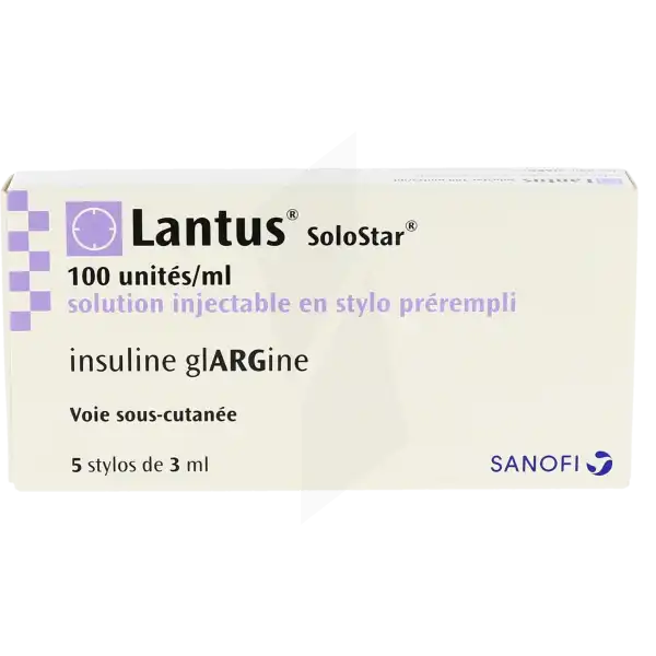Lantus Solostar 100 Unités/ Ml, Solution Injectable En Stylo Prérempli