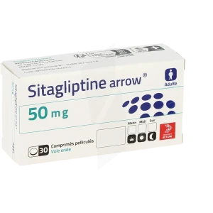 Sitagliptine Arrow 50 Mg, Comprimé Pelliculé