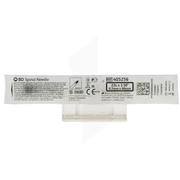 Bd Yale Spinale, 90 Mm X 0,7 Mm, G22 3 1/2 