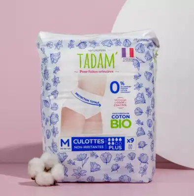 Tadam' Fuites Urinaires Culottes Plus taille M Sachet/9