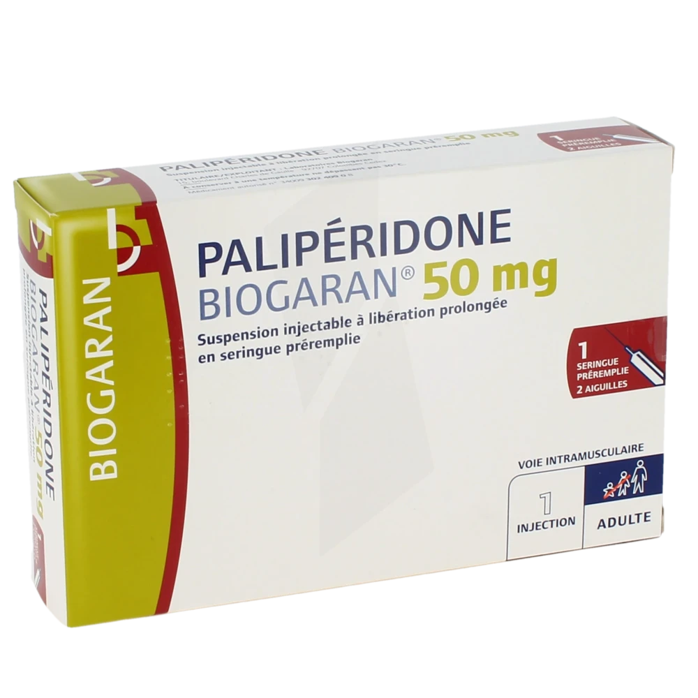 Paliperidone Biogaran 50 Mg, Suspension Injectable à Libération Prolongée En Seringue Préremplie