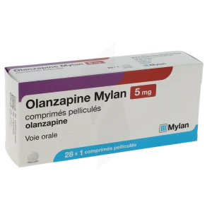 Olanzapine Mylan 5 Mg, Comprimé Pelliculé