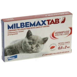 Milbemaxtab 4 Mg/10 Mg Comprimes Pellicules Pour Petits Chats Et Chatons, Comprimé Pelliculé