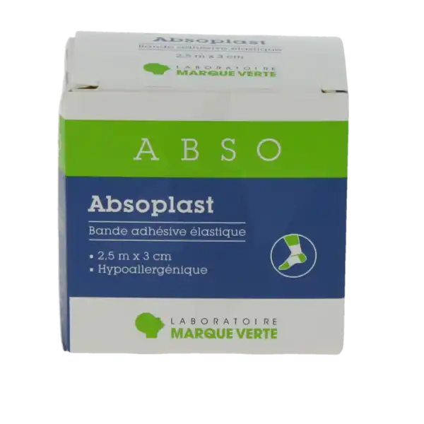 Absoplast Bande Adhésive élastique 2,5 M X 3 Cm