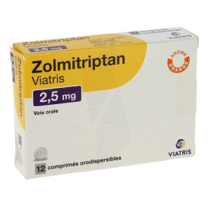 Zolmitriptan Viatris 2,5 Mg, Comprimé Orodispersible