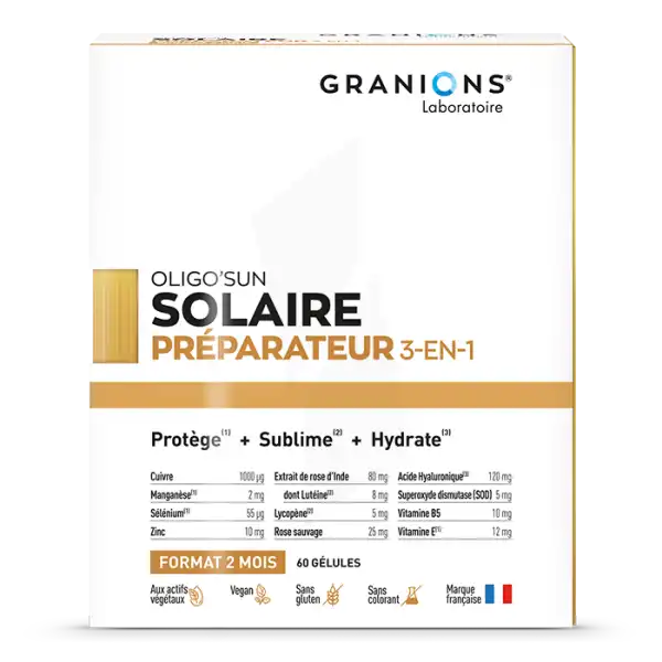 Oligo'sun - Préparateur Solaire 3-en-1 - Format 2 Mois