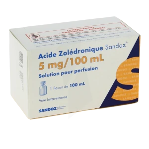 Acide Zoledronique Sandoz 5 Mg/100 Ml, Solution Pour Perfusion