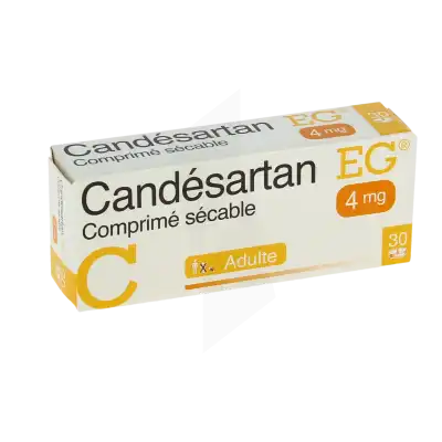 Candesartan Eg 4 Mg, Comprimé Sécable à LIVRON-SUR-DROME