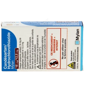 Candesartan/hydrochlorothiazide Viatris 16 Mg/12,5 Mg, Comprimé