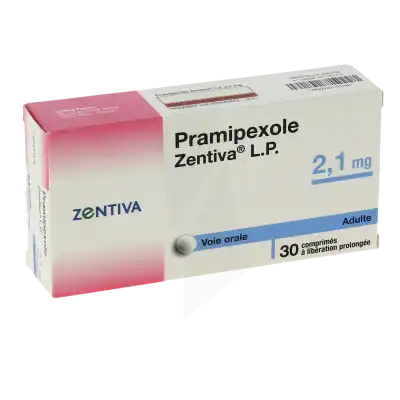PRAMIPEXOLE ZENTIVA LP 2,1 mg, comprimé à libération prolongée
