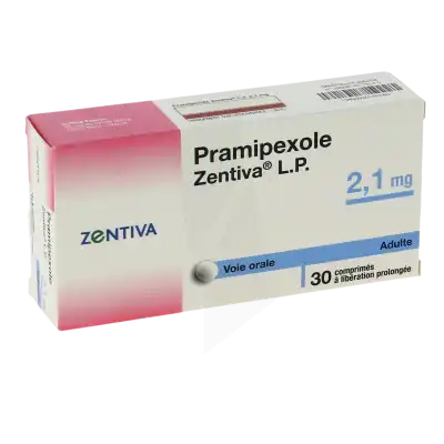 Pramipexole Zentiva Lp 2,1 Mg, Comprimé à Libération Prolongée à Bordeaux