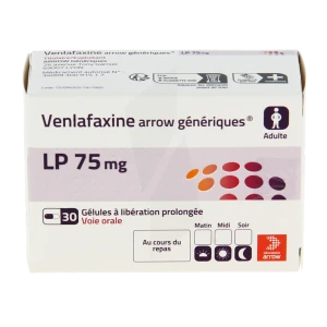 Venlafaxine Arrow Generiques Lp 75 Mg, Gélule à Libération Prolongée