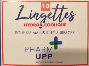 Lingettes Hydro Alcooliques Pharm Upp 10 Sachets à BOURBON-LANCY