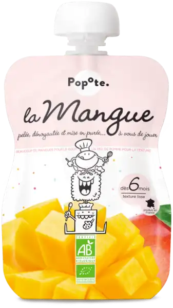 Popote Mangue Bio Gourde/120g