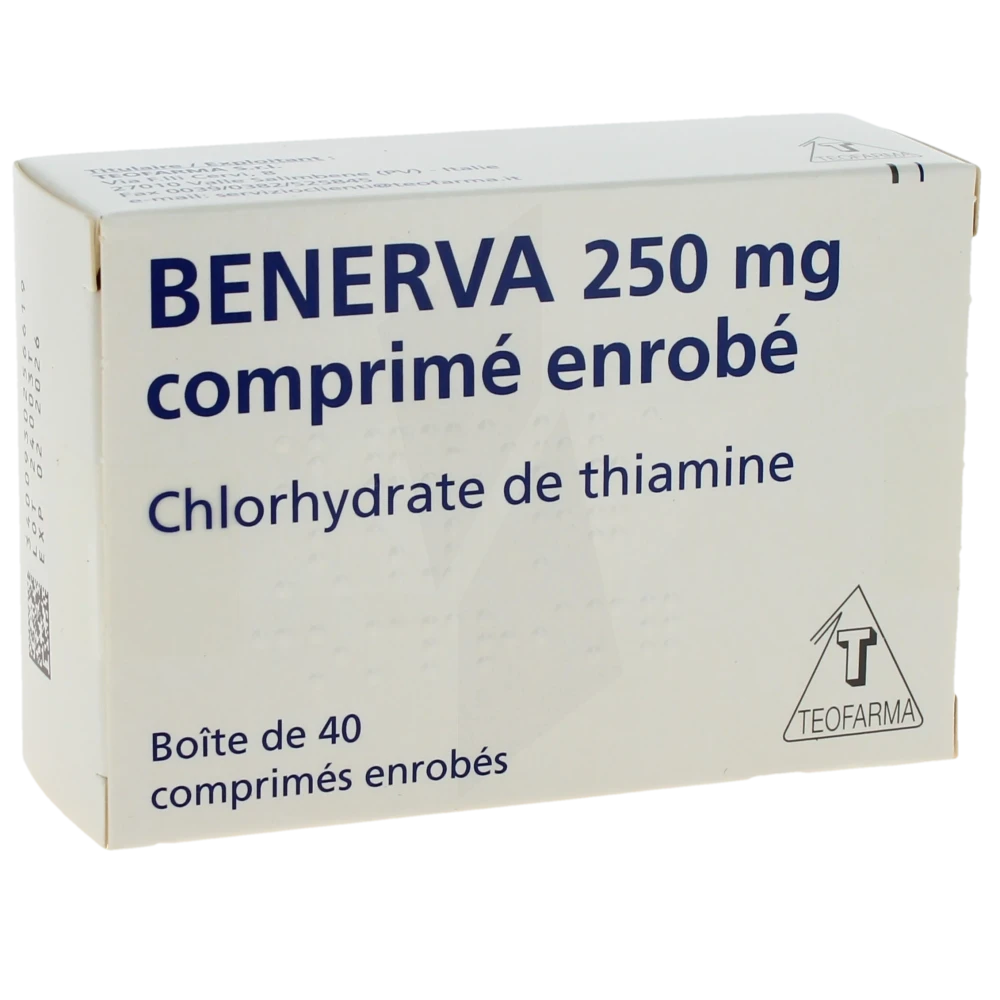 Benerva 250 Mg, Comprimé Enrobé