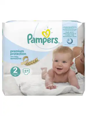 Pampers Couches New Baby Sensitive Taille 2 - 27 Couches à QUEVERT