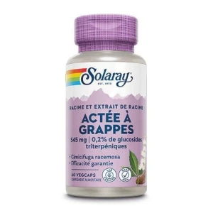 Solaray Actée à Grappes 545mg Capsules Végétales B/60