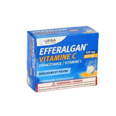 Efferalgan Vitamine C 500 Mg/200 Mg , Comprimé Effervescent à Crocq