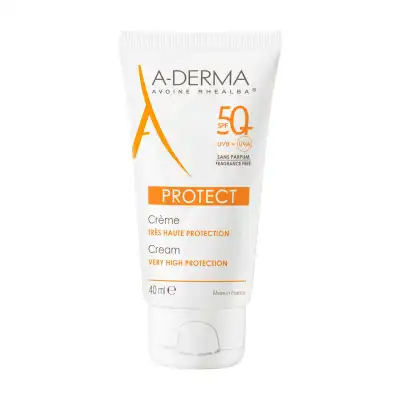 Aderma PROTECT Crème sans parfum 50+ 40ml