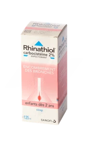 Rhinathiol 2 % Sirop Expectorant Carbocistéine Sans Sucre Enfant Fl/125ml