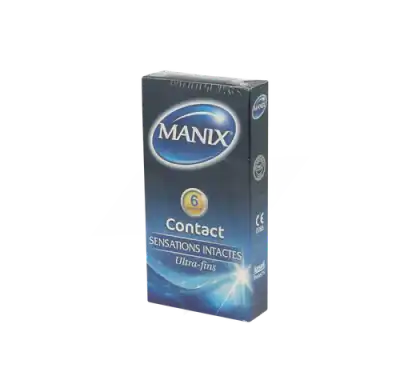 Manix Contact Préservatif Avec Réservoir Lubrifiés B/6 à Mimizan