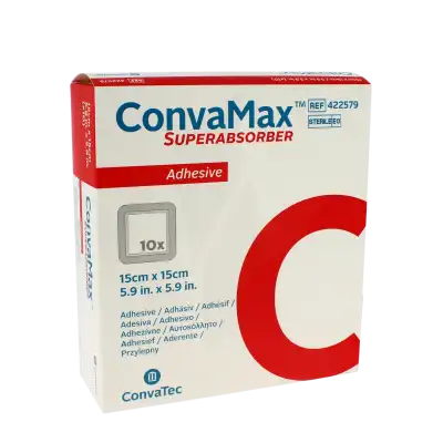 Convamax Pans Hydroc Adh Sté 15x15cm B/10 à Stiring-Wendel