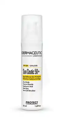 Dermaceutic Sun Ceutic 50+ Très Haute Protection Solaire Anti-Âge  Fl Airless/50ml à JACOU