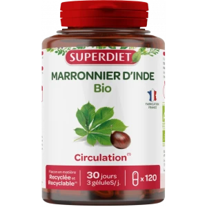 Superdiet Marronnier D'inde Bio Gélules B/120