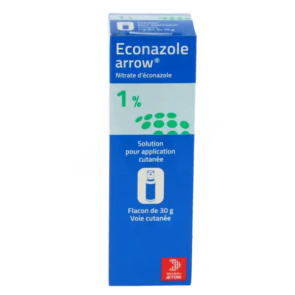 Econazole Arrow 1 %, Solution Pour Application Cutanée