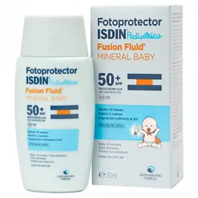 Pediatrics Mineral Baby 50+ Crème Fluide Fl/50ml à SAINT-JEAN-D-ILLAC