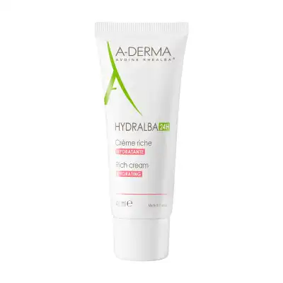 Aderma Hydralba Crème Hydratante 24h Riche 40ml à SAINT-GERMAIN-DU-PUY
