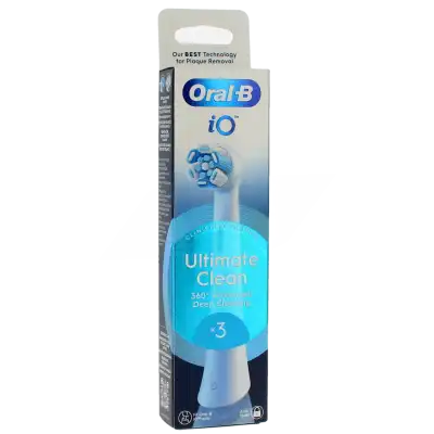Oral B Io Ultimate Clean Recharge Brosse à Dents électrique Boîte De 3 à ROCHEMAURE