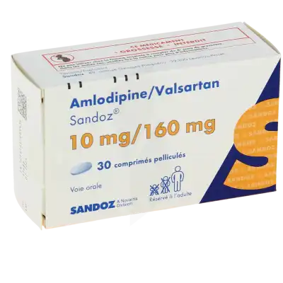Amlodipine/valsartan Sandoz 10 Mg/160 Mg, Comprimé Pelliculé à Bordeaux