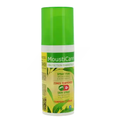 Mousticare Spray Peau Zones Tempérées Fl/50ml à BIGANOS