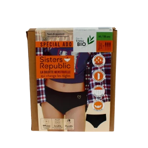Sisters Republic Tatoo Shorty Menstruelle Bikini Flux Super Coeur T18a/m