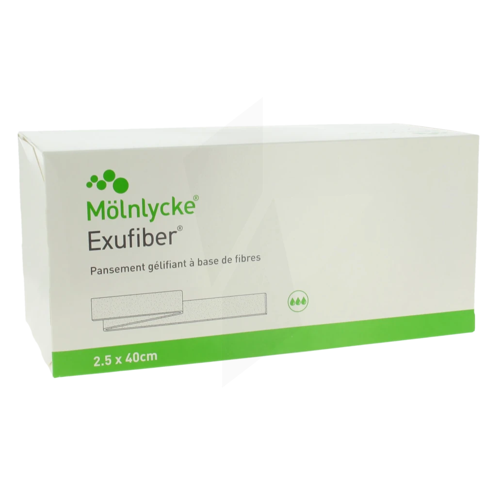 Exufiber Mèche Stérile 2,5x40cm B/16