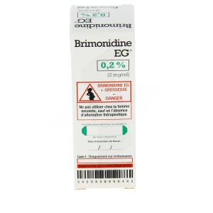 Brimonidine Eg 0,2 % (2 Mg/ml), Collyre En Solution